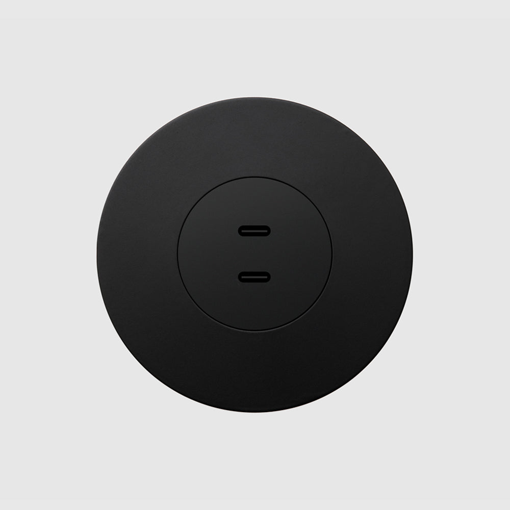 Dual USB—C L6 Cover frame with plate