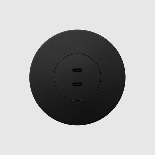 Dual USB—C L6 Cover frame with plate